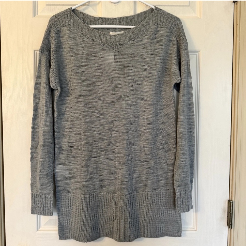 Lou & Grey Knit Sweater Women’s XS Lightweight Long Sleeve Pullover Gray NWT
